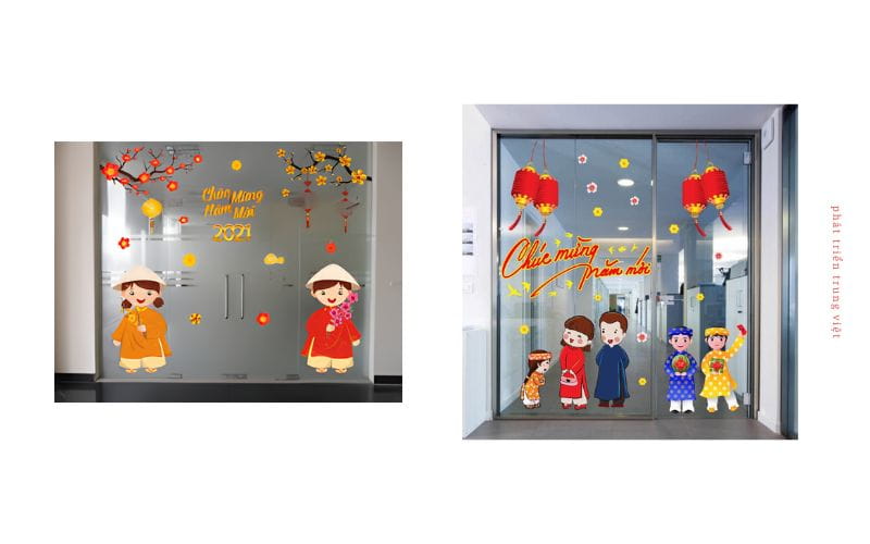 Mẫu Chúc Mừng Năm Mới typography